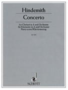 Concerto by Hindemith Paul for Clarinet Solo (A Clarinet)