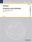 Sinfonias and Galliards by Rossi Salomon for