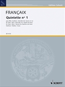 Wind Quintet No 1 - Score Only by Francaix Jean for Woodwind Quintet