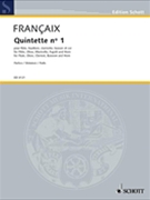 Wind Quintet No 1 - Parts Only by Francaix Jean for Woodwind Quintet