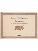 Sonatina for Descant Recorder and Piano by Wohlgemuth Gerhard for