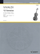 12 Sonatas Opus 2 Volume 1 by Vivaldi Antonio Lucio - Hilleman - for Violin and Piano