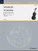 12 Sonatas Opus 2 Volume 2 by Vivaldi Antonio Lucio - Hilleman - for Violin and Piano