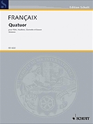 Quatuor -- Parts by Francaix Jean for Woodwind Quartet (Parts Only)