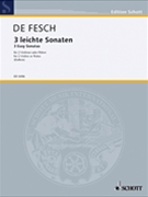3 Easy Sonatas for 2 Violins by de Fesch Willem for