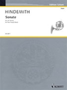 Sonata For 4 Horns - Score by Hindemith Paul for Full Score (Score)