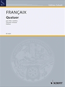Quatuor -- Score by Francaix Jean for Full Score (Score Only)