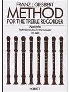 Method for the Treble Recorder by Giesbert Franz Julius for