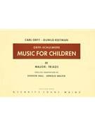 Music for Children by Keetman Gunild for