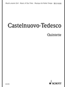 Guitar Quintet F Major Op. 143 by Castelnuovo-Tedesco Mario for Study Score