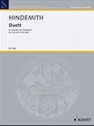 Duet (1934) by Hindemith Paul - Viola/cello - for Str Duet