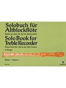 Solo Book for Alto Recorder - Volume 1 by - Runge Johannes - for