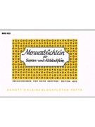 Menuettbuechlein Sa Recorder Duo by for Recorder