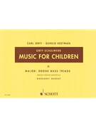 Music For Children 2 by Orff Carl and Keetman - Murray Margaret - for Unison/2-Part
