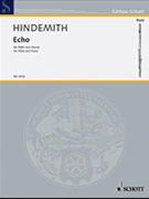 Echo by Hindemith Paul for Flute and Piano