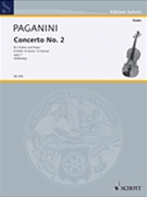 Concerto No. 2 Op. 7 in B Minor by Paganini Niccolo for Violin