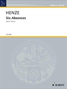 6 Absences by Henze Hans Werner for