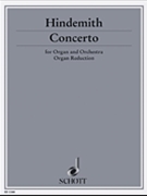 Organ Concerto Arr For Solo Organ by Hindemith Paul for
