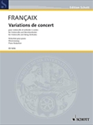Concert Variations by Francaix Jean for