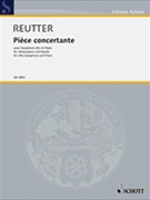 Piece Concertante by Reutter Hermann for Alto Saxophone and Piano