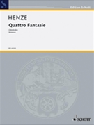 Quattro Fantasie 8 Mvts Parts by Henze Hans Werner for