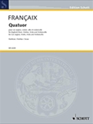 Quartet by Francaix Jean for Study Score