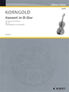 Violin Concerto Opus 35 D Major by Korngold Erich Wolfgang for Violin
