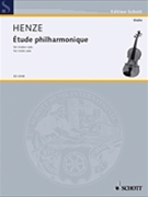 Etude Philharmonique by Henze Hans Werner for Violin and Piano