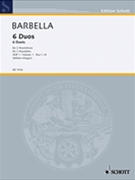 Duos 6 For 2 Mandolins Vol. 1 by Barbella Emanuele for