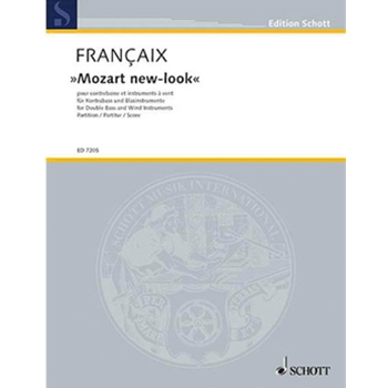 Mozart New-look Bass/winds Score by Francaix Jean for