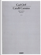 Catulli Carmina by Orff Carl for Score