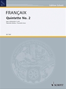 Wind Quintet No 2 - Score Only by Francaix Jean for Woodwind Quintet