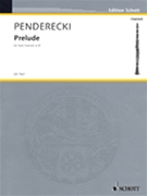 Prelude by Penderecki Krzysztof for Clarinet Solo
