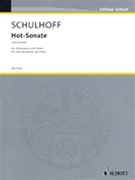 Hot-Sonate (Jazz Sonata) by Schulhoff Erwin for Alto Saxophone and Piano