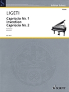 Capriccio #1 Invention Capriccio #2 by Ligeti for Piano