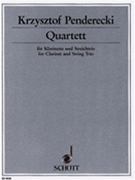 Quartett by Penderecki Krzysztof for Str Quartet W