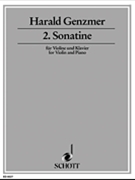Sonatine No. 2 Violin And Piano by Genzmer Harald for