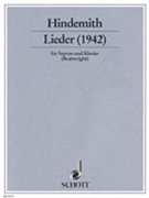 Lieder by Hindemith Paul for