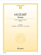 Sonata in D Major KV 381 by Mozart Wolfgang Amadeus for