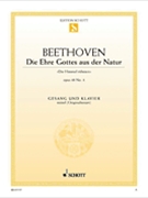 Die Ehre Gottes in der Natur by Beethoven Ludwig van for Medium Voice