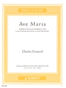 Ave Maria (1854) by Bach Johann Sebastian for High Voice