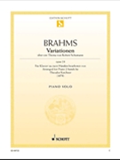 Variations On A Theme By Schumann Opus 23 by Brahms Johannes - Kirchner - for Piano