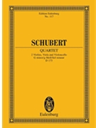 String Quartet in G Minor D. 173 by Schubert Franz for
