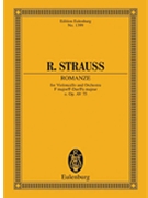 Romance in F Major o. Op. AV 75 by Strauss Richard for Study Score