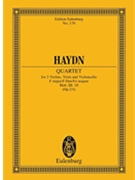 String Quartet in F Major Op. 2/4 Hob.III:10 by Haydn Joseph for Study Score