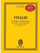 Concerti Grossi Op. 3/1-12 by Vivaldi Antonio Lucio for Study Score