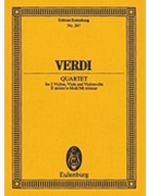 String Quartet in E minor by Verdi Giuseppe for Study Score