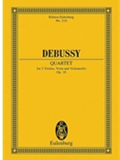 String Quartet Opus 10 by Debussy Claude for Mini Score