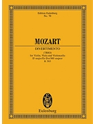 String Trio K. 563 by Mozart Wolfgang Amadeus - Rudolf Gerber - for Study Score