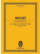 Divertimento in D Major K. 334 by Mozart Wolfgang Amadeus - Rudolf Gerber - for Study Score
